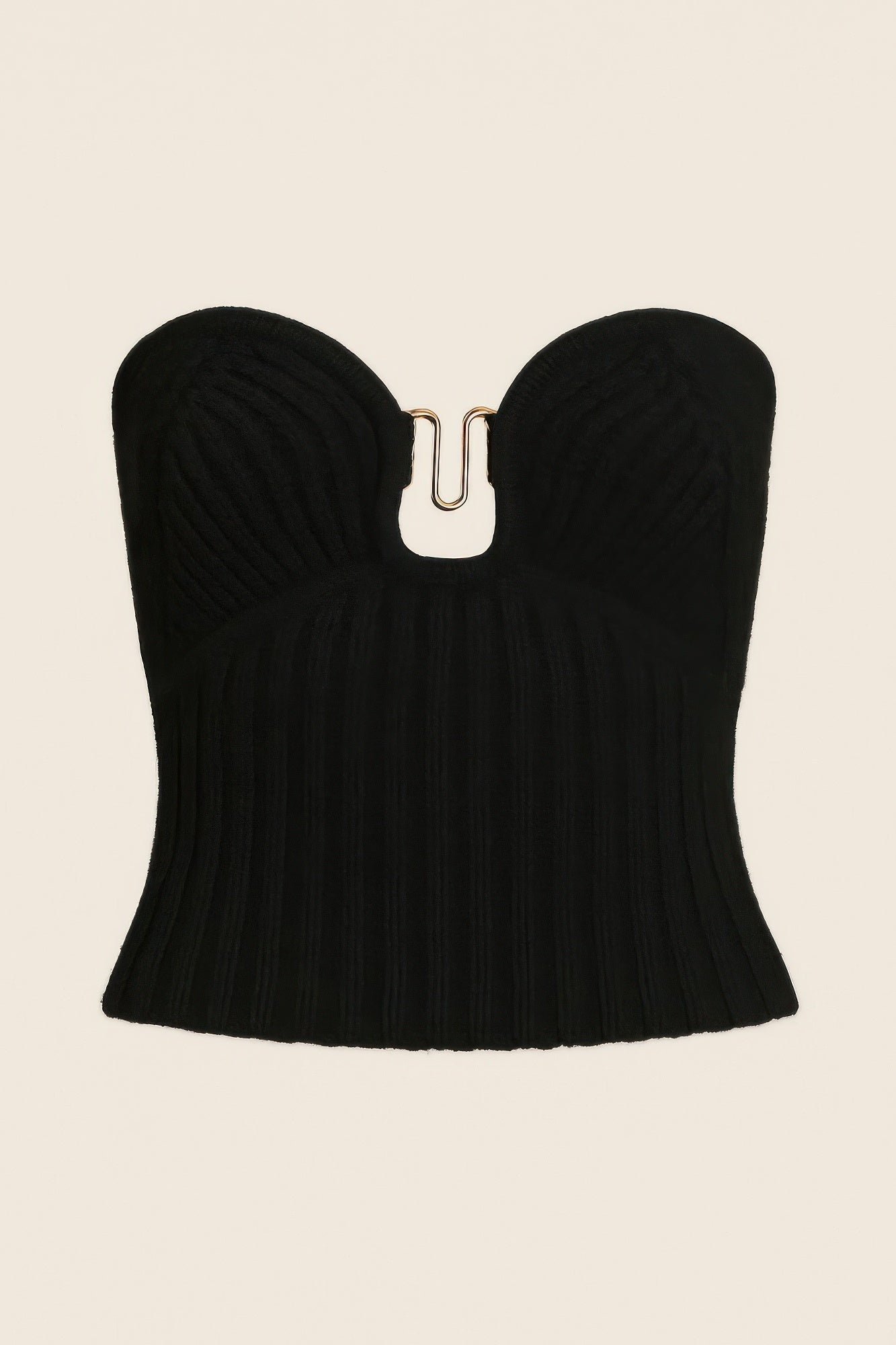 Knit Tube Top – Sleek Strapless Stretch Top for Modern Minimalist